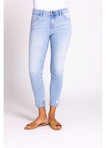 Skinny-fit-Jeans Zhrill "ZHNOVA", Damen, Gr. 33, N-Gr, light blau, Denim/Jeans, Obermaterial: 89% Baumwolle, 9% Polyester, 2% Elasthan, unifarben, skinny fit kn&ouml;chellang, Jeans Skinny-fit-Jeans, mit Stretch