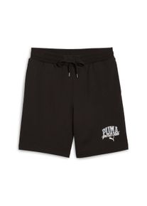 Trainingsshorts Puma "CLASS SHORTS 8" TR", Herren, Gr. M, N-Gr, schwarz (Puma schwarz), Sweatware, Obermaterial: 68% Baumwolle, 32% Polyester, bedruckt, regular fit kniefrei, Hosen Trainingsshorts, mit geripptem Bund, mit Kordelzug, mit Eingrifftasche
