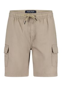 Shorts Blue Seven "Blue Seven Cargoshorts", Jungen, Gr. 146, 0340, kitt, 100% Baumwolle, relaxed fit, Hosen Shorts