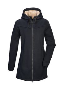 G.I.G.A. by Killtec Fleecejacke "GW 37 WMN KNTFLC PRK", Damen, Gr. 42, blau (navy), Oberseite: 100% Polyester;R&uuml;ckseite: 100% Polyester, G.I.G.A. DX BY KILLTEC, Jacken Fleecejacke, Strickfleeceparka mit Kapuze, Teddyfell, 2-Wege-Rei&szlig;verschluss