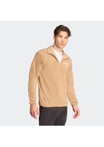 Fleecepullover adidas terrex "MULTI ESSENTIALS 1/2 ZIP FLEECEOBERTEIL", Herren, Gr. S, cardboard, Obermaterial: 100% Polyester, Sweatshirts Fleecepullover
