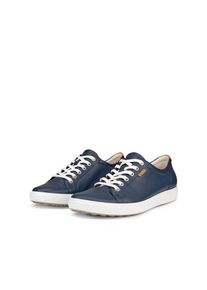 Sneaker Ecco "SOFT 7 W", Damen, Gr. 38, blau (marine), Leder, Schuhe Sneaker, mit Label, Freizeitschuh, Halbschuh, Schn&uuml;rschuh, schmale Form
