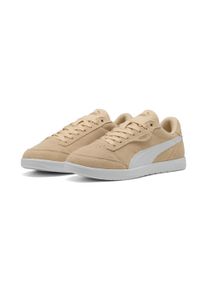 Sneaker Puma "VIKKY STAR SD", Damen, Gr. 37,5, wei&szlig; (canvas, Puma wei&szlig;, Puma gold), Leder, Schuhe Sneaker, aus Leder, mit Schn&uuml;rung, Innenmaterial aus Textil