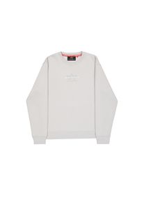 Sweater Alpha Industries "Foam ML Sweatshirt", Herren, Gr. 3XL, pastel grau, Obermaterial: 80% Baumwolle, 20% Polyester, regular fit, Sweatshirts Sweater