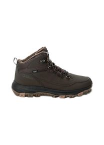 Wanderstiefel Jack Wolfskin "EVERQUEST TEXAPORE MID M", Damen, Gr. UK12-EU47, Normalschaft, braun (cold, coffee), Obermaterial: Synthetik. Obermaterial 2: Textilmaterial. Futter: Polyester, Schuhe Wanderstiefel