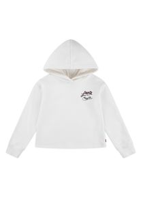Hoodie LEVI'S KIDS "LVG MEET AND GREET WESTERN", M&auml;dchen, Gr. 8 (128), gardenia, Sweatware, Obermaterial: 60% Baumwolle, 40% Polyester, bedruckt, normal, B&uuml;ndchen, Sweatshirts Hoodie, mit gro&szlig;em Western-R&uuml;ckenprint, for Girls