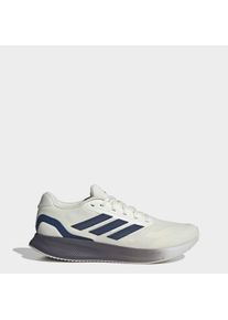 Laufschuh adidas Performance "RUNFALCON 5", Herren, Gr. 47, owei&szlig;, dkblau, dshgry, Synthetik, Textil, Schuhe Laufschuh