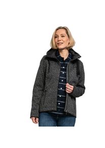 Sch&ouml;ffel Fleecejacke SCH&Ouml;FFEL "Fleece Hoody Aurora L", Damen, Gr. 40, schwarz, Fleece, Obermaterial: 100% Polyester. Futter: 100% Nylon, hoch geschlossener Ausschnitt, eingefasste Kante, Jacken Fleecejacke, mit hochschlie&szlig;endem Kragen, mit Kapuze und Kordelzug, atmungsaktiv
