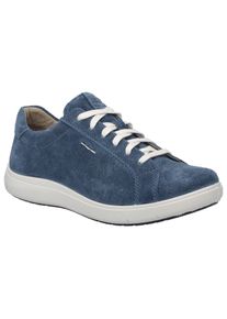 Sneaker Josef Seibel "Megan 07", Damen, Gr. 37, blau, Leder, Schuhe Sneaker, mit Wechselfu&szlig;bett