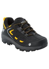 Wanderschuh Jack Wolfskin "VOJO TEXAPORE LOW K", Jungen, Gr. UK10-EU28, Normalschaft, gelb (schwarz, burly, gelb), Main Material: 100% Polyurethane. Second Material: 100% Polyamide. Lining Sole, Schuhe Wanderschuh