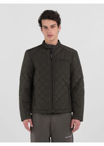 Steppjacke Replay "Saber Mid", Herren, Gr. XL, gr&uuml;n (schwarz olive), Obermaterial: 100% Polyester. Futter: 100% Polyamid. F&uuml;llung: 100% Polyester, unifarben, normal, mit Rei&szlig;verschluss, Jacken Steppjacke, mit kurzem Stehkragen