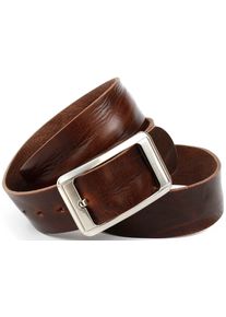 Lederg&uuml;rtel Anthoni Crown, Damen, Gr. 95, braun, Leder, unifarben, G&uuml;rtel Lederg&uuml;rtel, mit grober Oberfl&auml;chennarbung