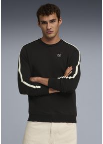 Langarmshirt Puma "ESS ELEVATED CREW TR", Herren, Gr. L, Puma schwarz, Sweatware, Obermaterial: 100% Baumwolle, unifarben, regular fit normal, Rundhals, Shirts Langarmshirt, Regular Fit, Langarm, sportlicher Stil, Rundhalsausschnitt