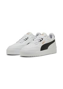 Sneaker Puma "SHUFFLE DOWNTOWN", Herren, Gr. 47, Puma wei&szlig;, Puma schwarz, Puma gold, Synthetik, Schuhe Sneaker, leicht profilierte Gummilaufsohle, Schn&uuml;rverschluss