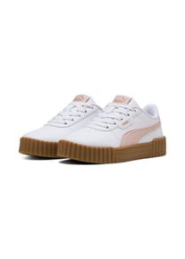 Sneaker Puma "CARINA 3.0 PS", M&auml;dchen, Gr. 32, wei&szlig; (Puma wei&szlig;, mauve mist), unifarben, Schuhe Sneaker, mit Schn&uuml;rung, mit SOFTFOAM+ Einlegesohle