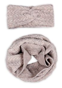 Loop Capelli New York, Damen, beige, Strick, Obermaterial: 50% Polyacryl, 50% Polyester, Modet&uuml;cher Loop, mit Zopfstrickmuster