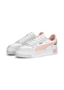 Sneaker Puma "CARINA STREET", Damen, Gr. 42, rosa (Puma wei&szlig;, rose dust, feather gray), Synthetik, unifarben, Schuhe Sneaker, mit leicht erh&ouml;htem Plateau, Innenmaterial aus Textil