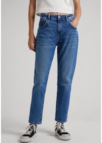 Boyfriend-Jeans Pepe Jeans "VIOLET", Damen, Gr. 31, N-Gr, blau (light blau), Denim/Jeans, Obermaterial: 99% Baumwolle, 1% Elasthan, relaxed fit lang, Jeans Boyfriend-Jeans, im l&auml;ssigen Boyfriend-Style