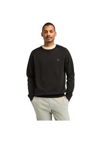 Sweatshirt Timberland "EXETER RIVER Brushed Back Crew Swea", Herren, Gr. S, schwarz (schwarz, pavement), Obermaterial: 85% Baumwolle, 15% Polyester, Sweatshirts Sweatshirt