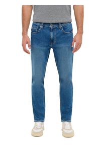 Stretch-Jeans Mustang "Style Washington Straight", Herren, Gr. 36, L&auml;nge 34, medium middle 14, Denim/Jeans, Obermaterial: 99% Baumwolle, 1% Elasthan, relaxed fit lang, Jeans Stretch-Jeans