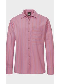 Sch&ouml;ffel Outdoorbluse SCH&Ouml;FFEL "Blouse Style Chanduy WMN", Damen, Gr. 40, 3105, rosa, Oberstoff: 80% Baumwolle, 20% Lyocell, bequem, V-Ausschnitt, Blusen Outdoorbluse