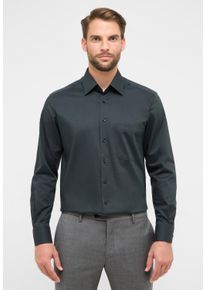 Langarmhemd Eterna "COMFORT FIT", Damen, Gr. 44, Normalgr&ouml;&szlig;en, gr&uuml;n (dunkelgr&uuml;n), 100% Baumwolle, normal, Manschette, Hemden Langarmhemd, NON IRON (b&uuml;gelfrei)