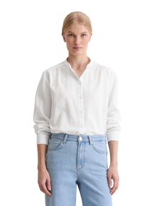 Marc O'Polo Langarmbluse MARC O'POLO, Damen, Gr. 42, wei&szlig;, Web, Obermaterial: 100% Baumwolle, Blusen Langarmbluse