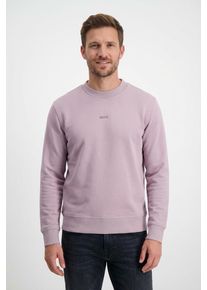Sweatshirt BOSS Orange "WeSmallcrew", Herren, Gr. L, light, pastel lila539, Sweatware, Obermaterial: 100% Baumwolle, relaxed fit, Rundhals, eingesetzt B&uuml;ndchen, Sweatshirts Sweatshirt, mit Logo auf der Brust