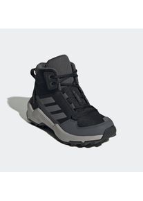 Wanderschuh adidas terrex "TERREX AX4R MID", Jungen, Gr. 32, schwarz (core schwarz, grefou, grausix), Synthetik, Textil, Schuhe Wanderschuh, f&uuml;r Kinder