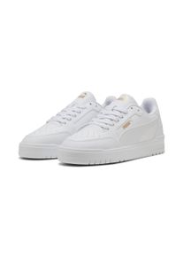Sneaker Puma "SHUFFLE DOWNTOWN", Herren, Gr. 40, wei&szlig; (Puma wei&szlig;, Puma wei&szlig;, Puma gold), Synthetik, Schuhe Sneaker, leicht profilierte Gummilaufsohle, Schn&uuml;rverschluss