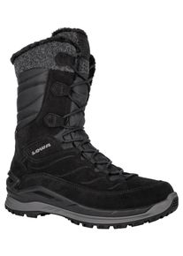 Winterstiefel Lowa "BARINA EVO GTX WS", Damen, Gr. 39, schwarz (schwarz, anthrazit), Leder, Textil, Schuhe Winterstiefel, wasserdicht, winddicht,atmungsaktiv dank GORE-TEX Membrane