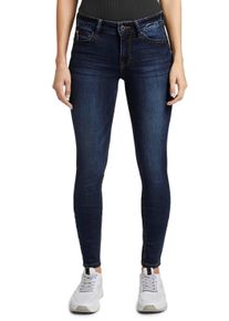 Skinny-fit-Jeans Tom Tailor Denim "JONA", Damen, Gr. 28, L&auml;nge 32, blau (schwarz stone wash denim), Denim/Jeans, Obermaterial: 72% Baumwolle, 27% Polyester, 1% Elasthan, skinny fit lang, Jeans Skinny-fit-Jeans, Topseller