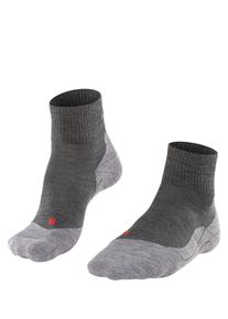 Wandersocken Falke "TK5 Wander Short", Herren, Gr. 44-45, asphalt, Materialmix, normal, Socken Wandersocken, leicht und bequem f&uuml;r Freizeitwanderungen, atmungsaktiv