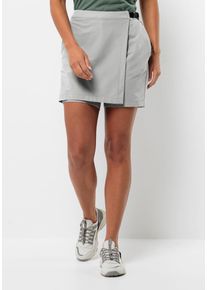 Hosenrock Jack Wolfskin "WANDERMOOD SKORT W", Damen, Gr. 42, grau (cool, grau), OBERSTOFF: 90% POLYAMID, 10% ELASTHAN. Futter: 100% POLYESTER, R&ouml;cke Hosenrock