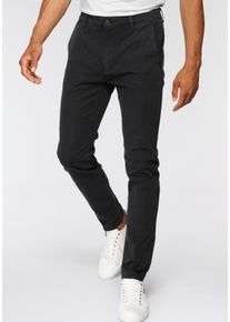 Levi's Chinohose LEVI'S "LE XX CHINO SLIM TAPER", Herren, Gr. 31, L&auml;nge 34, schwarz (shady schwarz3), Web, Obermaterial: 98% Baumwolle, 2% Elasthan, gerade kn&ouml;chellang, Hosen Chinohose, mit Markenlogo