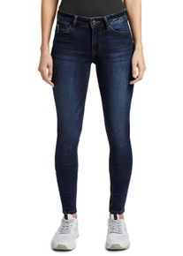 Skinny-fit-Jeans Tom Tailor Denim "JONA", Damen, Gr. 27, L&auml;nge 30, blau (schwarz stone wash denim), Denim/Jeans, Obermaterial: 72% Baumwolle, 27% Polyester, 1% Elasthan, skinny fit lang, Jeans Skinny-fit-Jeans, Topseller