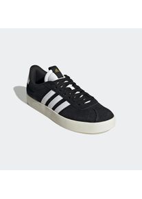 Sneaker adidas Sportswear "VL COURT 3.0", Damen, Gr. 38, schwarz-wei&szlig; (core schwarz, ftwr wei&szlig;, gold metallic), Leder, Synthetik, Schuhe Sneaker, inspiriert vom Design des adidas samba