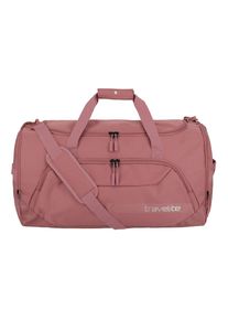 Reisetasche Travelite "KICK OFF, verschiedene Gr&ouml;&szlig;en und Farben", Damen, Gr. B/H/T: 60cm x 34cm x 36cm, rosa (rose), Polyester, unifarben, Taschen Reisetasche, Reisegep&auml;ck Sporttasche Freizeittasche mit Aufsteckfunktion
