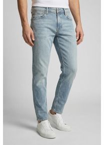 Tapered-fit-Jeans Pepe Jeans "TAPERED JEANS", Herren, Gr. 34, L&auml;nge 32, light blau bleached, Denim/Jeans, Obermaterial: 95% Baumwolle, 4% Polyester, 1% Elasthan, gerade, unten schmal lang, Jeans Tapered-fit-Jeans