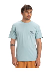 T-Shirt Quiksilver "Evo Original", Herren, Gr. L, blau (aquifer), Obermaterial: 100% Walkfrottier;, Shirts T-Shirt
