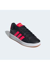Sneaker adidas Sportswear "GRAND COURT 3.0 KINDER UND TEENS", M&auml;dchen, Gr. 38,5, core schwarz, lucid rot, lucid lemon, Synthetik, Textil, Schuhe Sneaker, f&uuml;r Kinder & Jugendliche