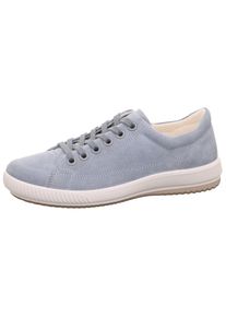 Sneaker Legero "TANARO 5.0", Damen, Gr. 43, blau (aria (blau)), Veloursleder, unifarben, Schuhe Sneaker, Freizeitschuh, Halbschuh, Schn&uuml;rschuh mit softem Schaftabschluss