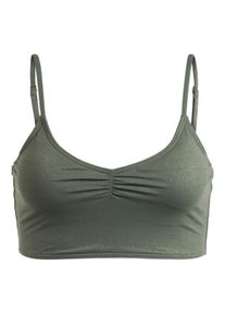 Bade-Shirt Roxy "Shiny Wave", Damen, Gr. XS, Cup B, gr&uuml;n (agave gr&uuml;n), Obermaterial:62% Nylon, 20% Nylon, 10% Metallfasern, 8% Elasthan;, Bikini-Oberteile Bade-Shirt