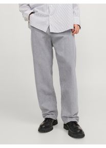 Jack & Jones Relax-fit-Jeans JACK & JONES "JJIALEX mit cleanem Look und Taschenvielfalt", Damen, Gr. 30, L&auml;nge 34, grau (grau denim), Denim/Jeans, Obermaterial: 100% Baumwolle, Abriebeffekte, relaxed fit lang, Jeans Relax-fit-Jeans, Baumwolle, relax fit