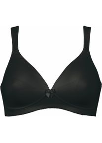 Soft-BH Naturana "Soft Cup", Damen, Gr. 90, Cup A, schwarz, Obermaterial: 89% Polyamid, 11% Elasthan. Futter: 100% Polyester, unifarben, bequem, BHs Soft-BH, nahtlose Schalen-Cups, wattiert, ohne B&uuml;gel
