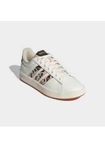 Sneaker adidas Sportswear "GRAND COURT 3.0", Damen, Gr. 38, crystal linen, aurora coffee, matte gold, Synthetik, Textil, Schuhe Sneaker, mit Leo Muster