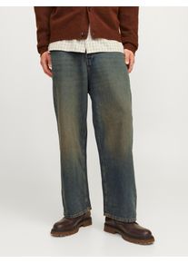 Jack & Jones Relax-fit-Jeans JACK & JONES "JJIRON JJORIGINAL AKM NOOS", Herren, Gr. 30, L&auml;nge 32, blau (blau denim), Denim/Jeans, Obermaterial: 100% Baumwolle, Abriebeffekte, loose fit kn&ouml;chellang, Jeans Relax-fit-Jeans