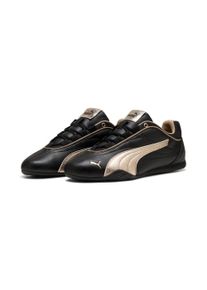 Sneaker Puma "CATCH SOLEIL METALLIC WHISPER", Damen, Gr. 39, Puma schwarz, Puma gold, Synthetik, unifarben, Schuhe Sneaker, mit Schn&uuml;rung, leicht profiliertes Laufsohlenprofil, Topseller