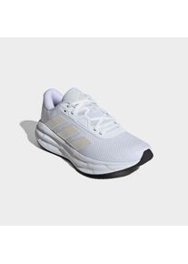 Laufschuh adidas Performance "GALAXY 7", Damen, Gr. 38,5, wei&szlig; (cloud wei&szlig;, zero metallic, core schwarz), Synthetik, Textil, Schuhe Laufschuh, Topseller