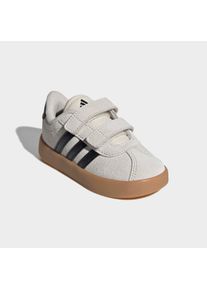 Sneaker adidas Sportswear "VL COURT 3.0", M&auml;dchen, Gr. 22, cloud wei&szlig;, core schwarz, alumina, Leder, Synthetik, Schuhe Sneaker, f&uuml;r Kinder, inspiriert vom Design des adidas samba
